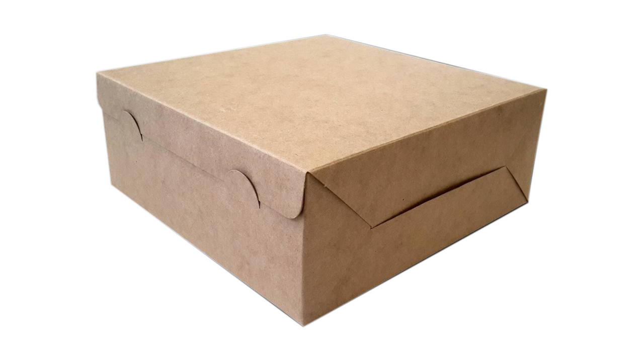 Ingenero Kraft Paper Small Lunch and Cake Box - 6 1/2